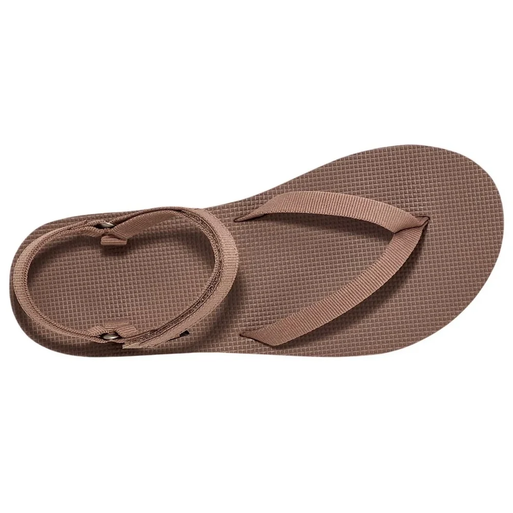 TEVA Flatform Slim Sandal Womens 11 Caribou Brown Platform Strappy 1116630 NWT